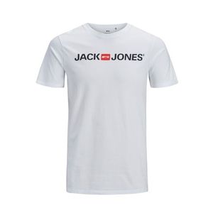 JACK & JONES Tricou 'Ecorp' roșu / negru / alb imagine
