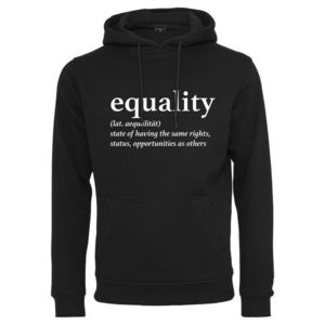 Merchcode Bluză de molton 'Equality Definition' negru / alb imagine