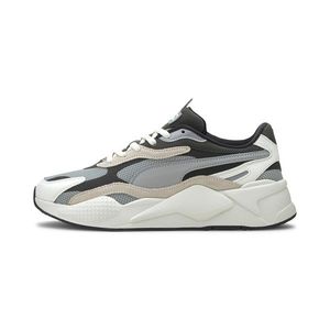 PUMA Sneaker low 'RS-X³ PUZZLE' gri metalic / alb / gri imagine