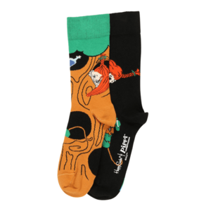 Happy Socks Șosete negru / portocaliu închis / verde deschis imagine