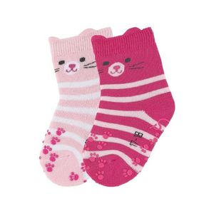 STERNTALER Șosete 'Katze' roz / roz închis / negru / alb imagine