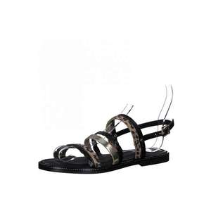 TAMARIS Sandale cu baretă negru / maro / argintiu imagine