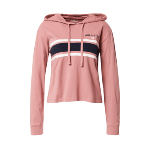 HOLLISTER Bluză de molton roz / navy / alb imagine