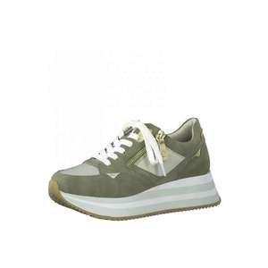 TAMARIS Sneaker low oliv / alb / verde pastel / auriu imagine