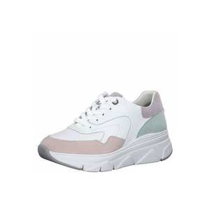 TAMARIS Sneaker low alb / roz pudră / lila / verde mentă imagine