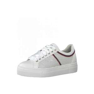 TAMARIS Sneaker low alb / navy / roşu închis imagine