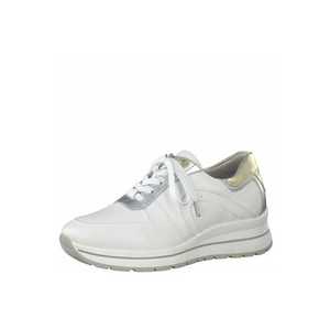 TAMARIS Sneaker low alb / argintiu / auriu imagine