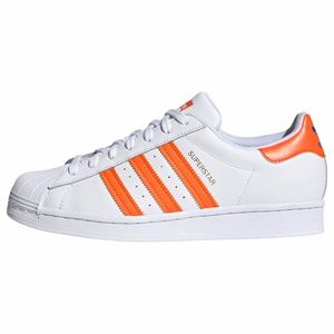 ADIDAS ORIGINALS Sneaker low 'Superstar' alb / portocaliu închis imagine