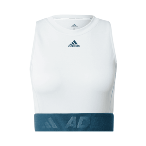 ADIDAS PERFORMANCE Sport top alb / albastru pastel imagine
