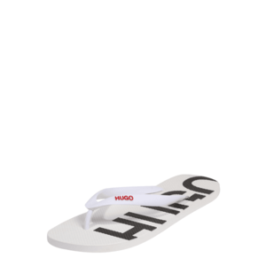 HUGO Flip-flops alb / roșu imagine