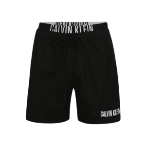 Calvin Klein Swimwear Șorturi de baie negru / alb imagine