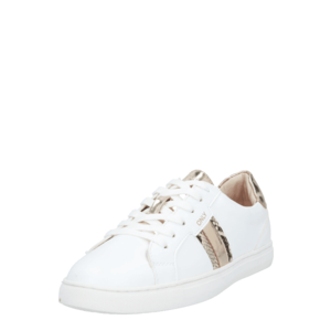 ONLY Sneaker low 'SIMI-4' alb / maro închis / maro / auriu imagine