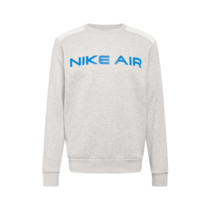 Nike Sportswear Bluză de molton gri amestecat / alb / albastru cer / roșu orange imagine