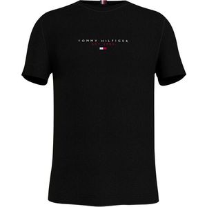 TOMMY HILFIGER Tricou negru / alb / roșu / marine imagine