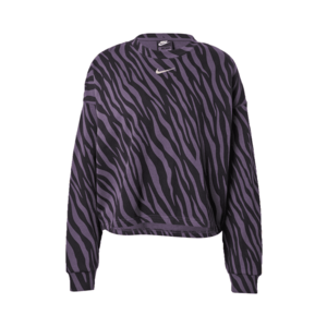 Nike Sportswear Bluză de molton negru / mov închis / coral imagine