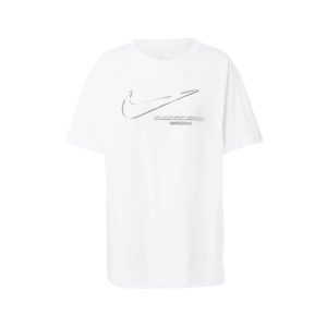 Nike Sportswear Tricou 'Swoosh' argintiu / negru / offwhite imagine