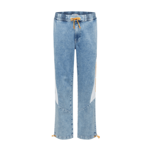 Tommy Jeans Jeans denim albastru / alb / portocaliu deschis / negru imagine