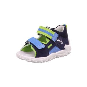 SUPERFIT Pantofi deschiși 'Flow' albastru marin / verde kiwi / albastru deschis / alb imagine