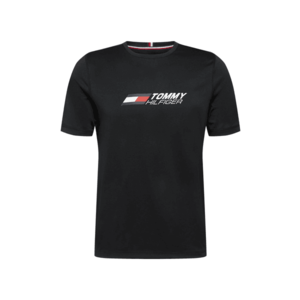 Tommy Sport Tricou funcțional 'ESSENTIALS' negru / alb / marine / roșu imagine