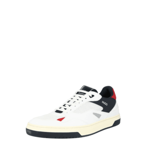 HUGO Sneaker low alb / negru / roșu imagine