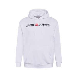 Jack & Jones Plus Bluză de molton 'ECORP OLD ' alb / negru / roșu imagine