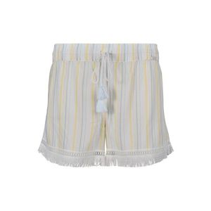 Skiny Pantaloni de pijama 'Festival Vibe' alb / albastru fumuriu / galben pastel imagine