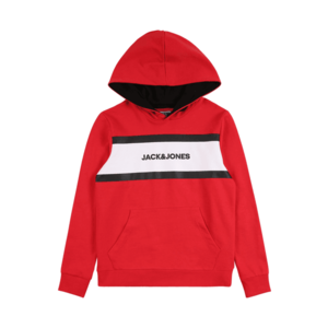 Jack & Jones Junior Bluză de molton 'SHAKE' roșu / alb / negru imagine