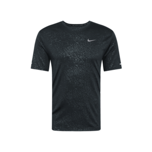 NIKE Tricou funcțional 'Miler Run Division' negru / gri imagine