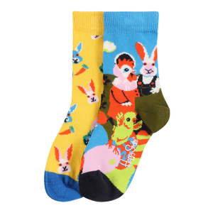 Happy Socks Șosete 'Easter Socks' galben / albastru / oliv / roz deschis / portocaliu imagine