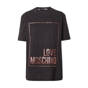 Love Moschino Tricou negru / roşu închis imagine