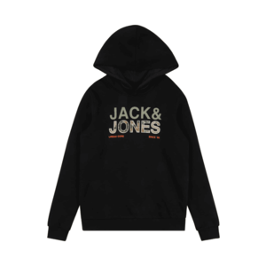 Jack & Jones Junior Bluză de molton 'ART' negru / kaki / roșu orange / maro deschis / alb imagine
