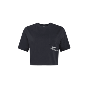 Nike Sportswear Tricou negru / argintiu imagine