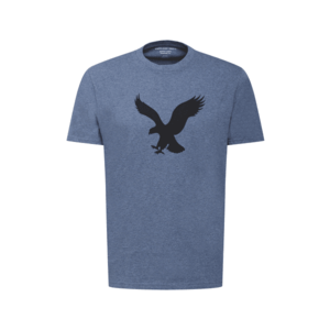 American Eagle Tricou albastru amestec / negru imagine