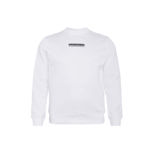 Calvin Klein Jeans Bluză de molton alb / negru imagine