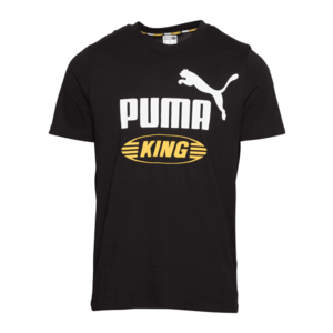 PUMA Tricou 'King' negru / galben amestecat / alb imagine