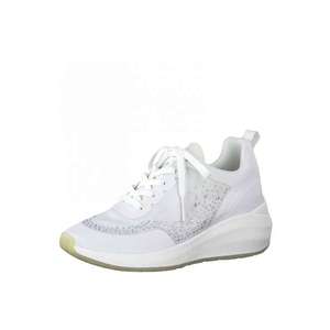 Tamaris Fashletics Sneaker low alb / argintiu imagine