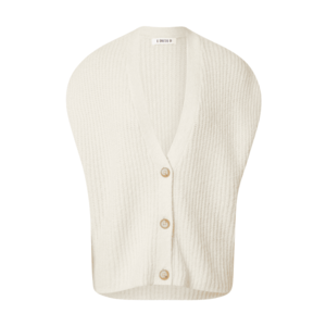 EDITED Vestă tricotată 'Sienna' alb murdar imagine