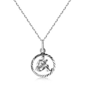 Colier din argint 925 - lanț și semn zodiacal VĂRSĂTOR imagine