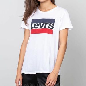 Levi's® Perfect Graphic Tee White imagine