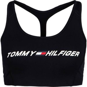 Tommy Hilfiger LIGHT INTENSITY GRAPHIC BRA Sutien sport damă, negru, mărime imagine