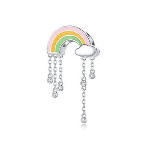 Talisman din argint Rainbow Dropping Cloud imagine
