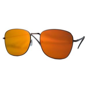 Ochelari de soare Aviator Oglinda Portocaliu inchis cu reflexii - Maro imagine