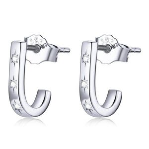 Cercei din argint Silver J Earrings imagine