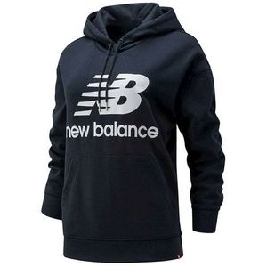 Hanorac femei New Balance Essentials Stacked Logo Oversized Po WT03547BK imagine