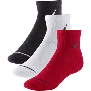Jordan Șosete sport 'Quarter' roșu / negru / alb imagine