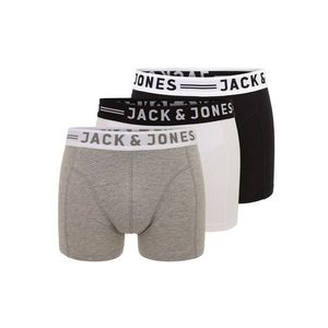 JACK & JONES Boxeri 'SENSE' gri / alb / negru imagine