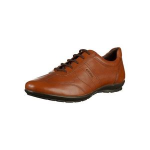 GEOX Pantofi cu șireturi maro coniac imagine