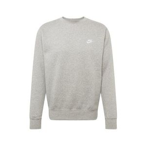 Nike Sportswear Bluză de molton gri deschis / alb imagine