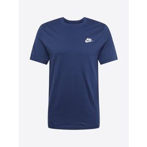 Nike Sportswear Tricou bleumarin / alb imagine