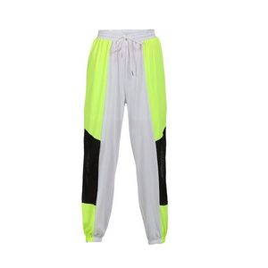 myMo ATHLSR Pantaloni sport galben neon / alb / negru imagine